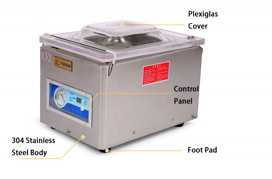 DUOQI DZ-260A Automatic Single Chamber Vacuum Packaging Machine for Commercial Packer