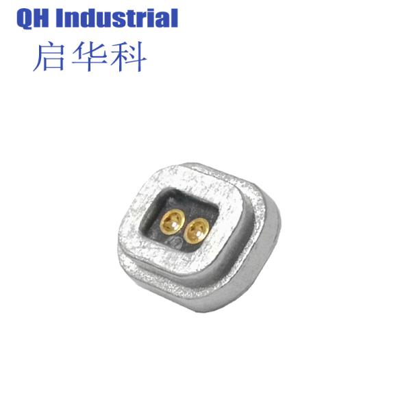 2Pin Body Brass Tablet Double-Head Rf Pogo Pin Magnetic Cable Connectors Mini Lcd Single Head Rf Pogo Pin Pogo Pin Cable