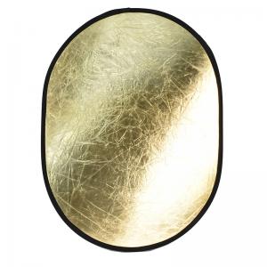 Quality Portable Golden Oval Collapsible Light Reflector For Photography Studio 120x90cm wholesale