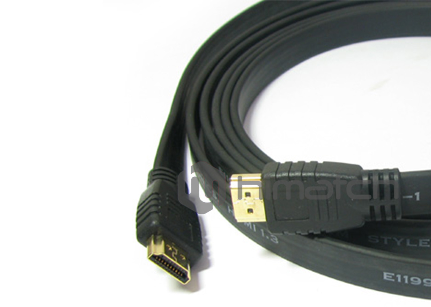 CL3 Rated 4k Industrial HDMI Cable / Flat HDMI Cable For Installation Under Carpet
