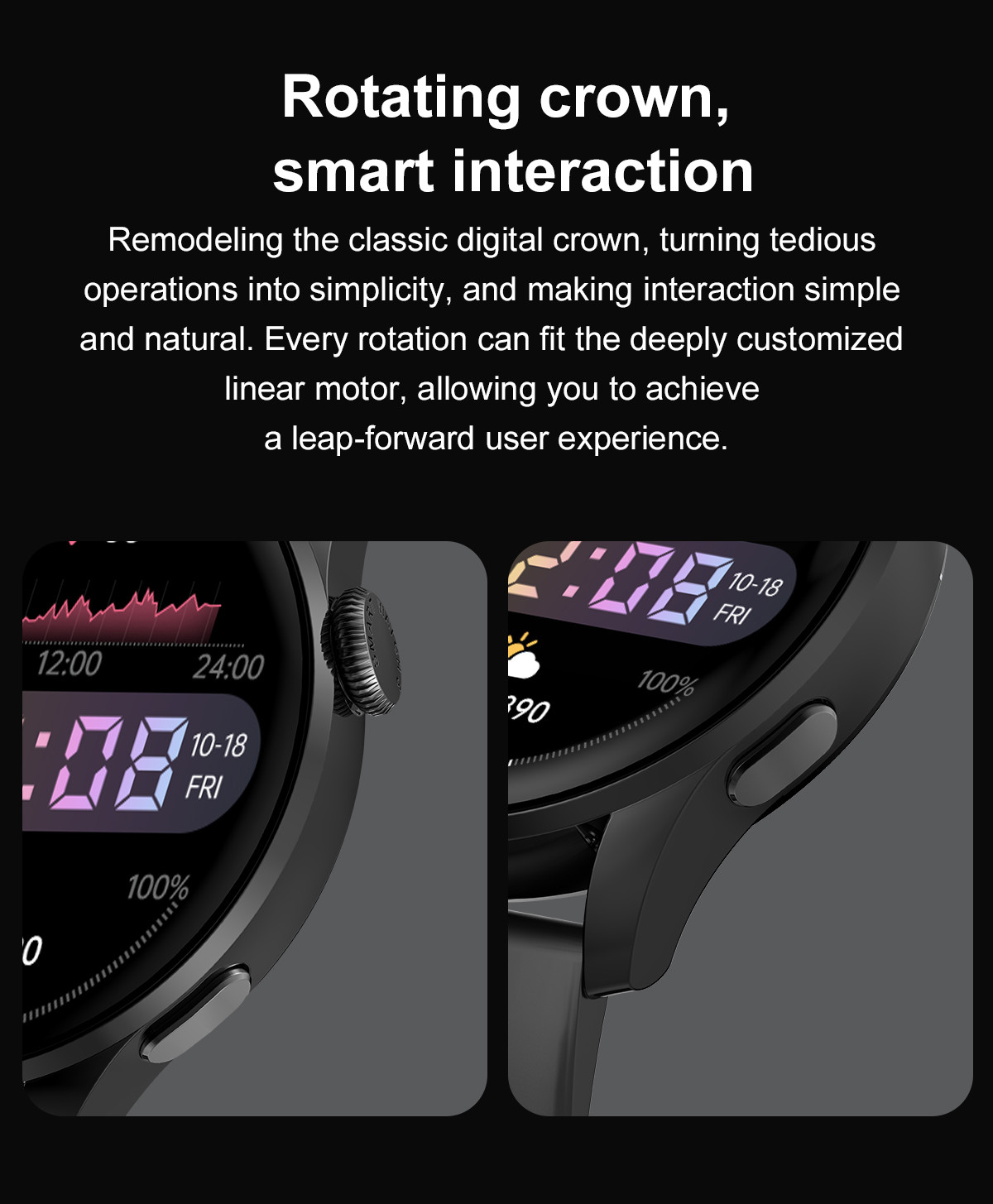 1.36inch IP68 Waterproof BlE5.0 DT Smart Watch ECG PPG For Heart Rate
