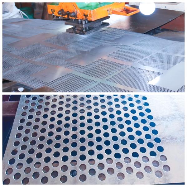 Round Hexagonal Perforated Metal Mesh Sheet For Construction Decoration