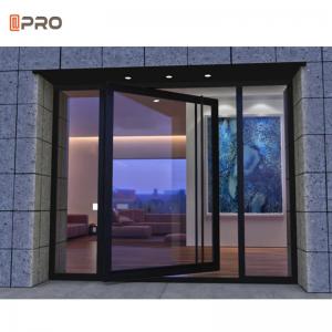 China Custom Aluminum Pivot Doors System Modern Interior Hinge Front Pivot Door on sale