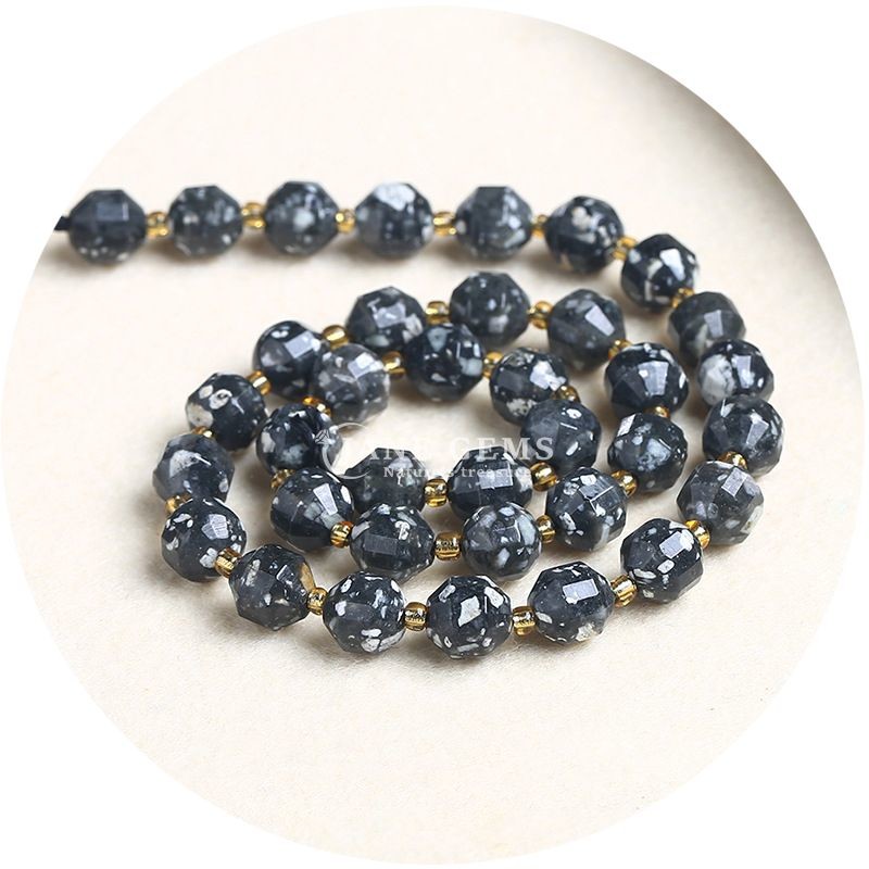 Wholesale Natural Crystal Gemstone Olive Shape Beads Faceted Loose Stone Bead Accessories Rhombus Bead Spacer