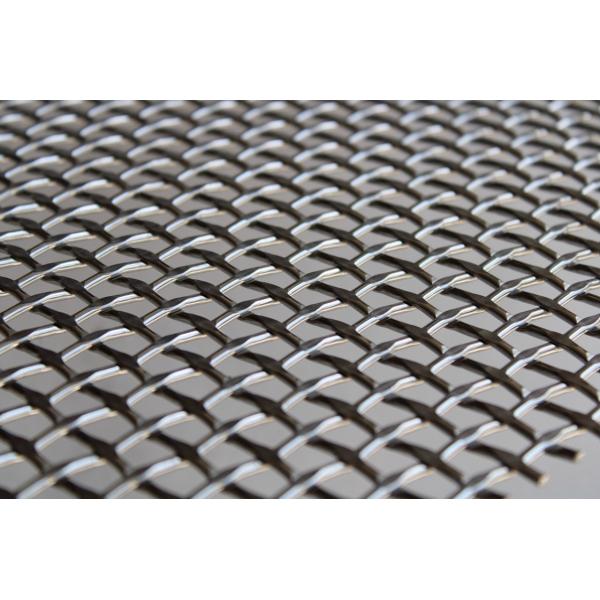 Plain Weave Lock Crimp Wire Mesh 430 Stainless Steel Woven Metal Decorative