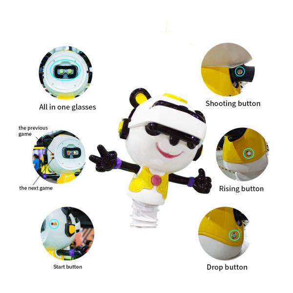 Playground Virtual Reality Machine Kiddie VR Panda With Adjustable Height