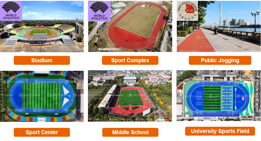 Quick-Install Breathable Foam Rubber Roll for Outdoor Sport Floor Prefabricated Running Track