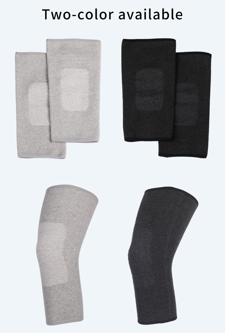 ODM Graphene Knitted Protective Sports Knee Pads Skid Resistant For Men Women