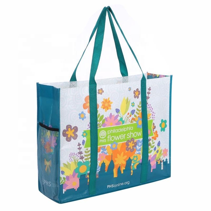 New custom made standard pp woven laminate tote bag
