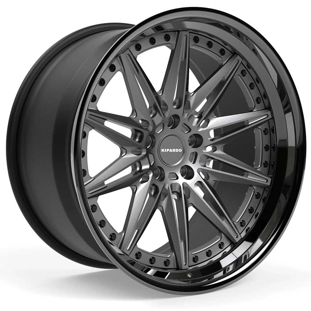 PCD 5×112 5×120 18 19 20 21 22 24 Inch 3 Piece Forged Wheels