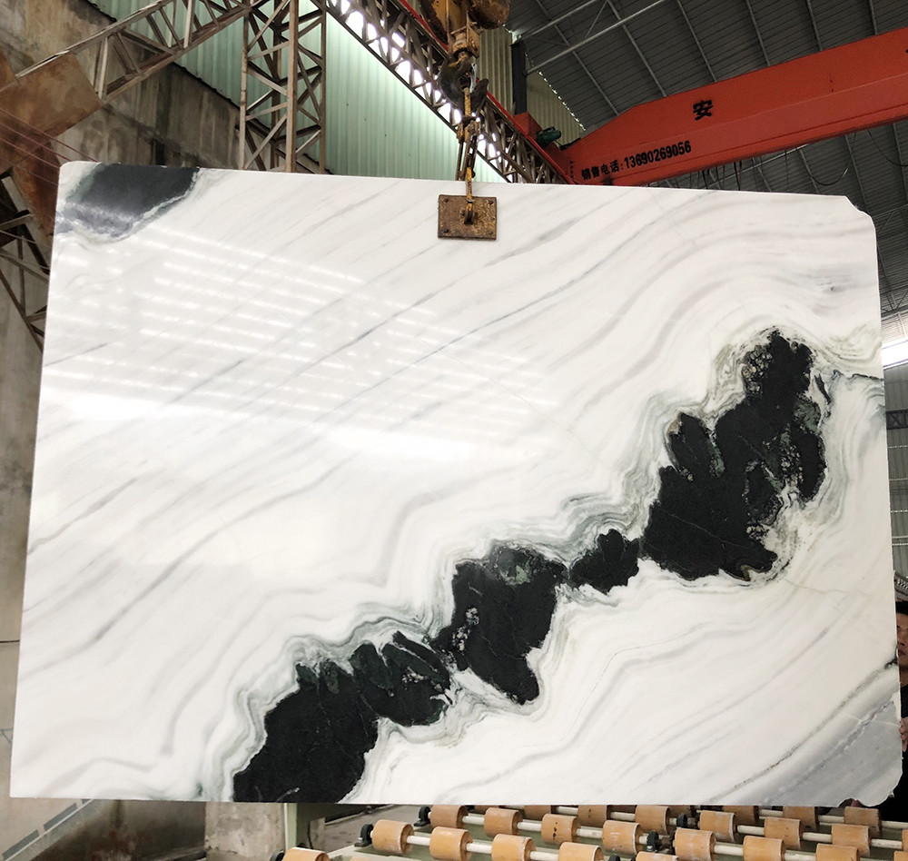 Honed Exotic Thick 3cm 30x120cm Panda White Marble Tile
