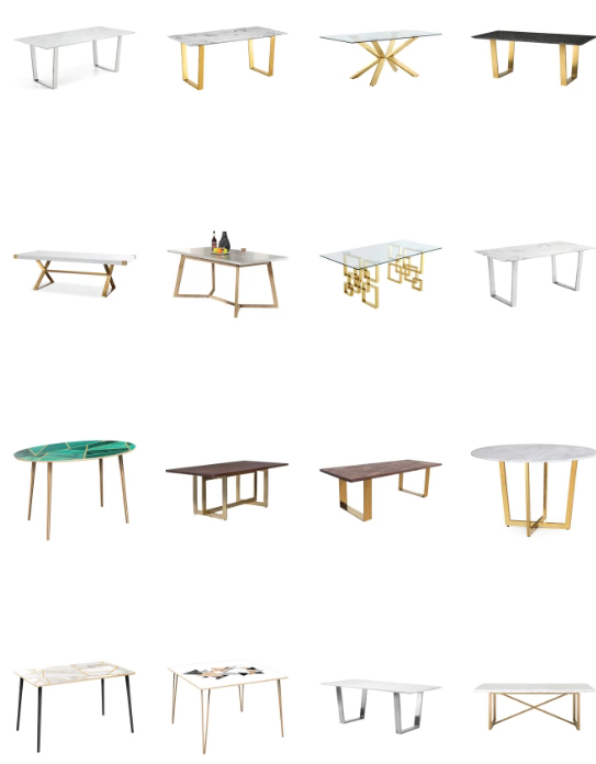Space Saving Oblong Dining Room Table Wood Rectangle Custom