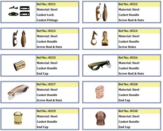 Screw Rod Casket Swing Handles With Reinforced Basement Antique Brass Finished