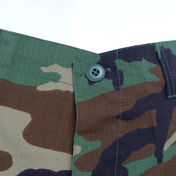 Plaid Fabric Woodland BDU Uniform Tear Resistance Flame Retardant