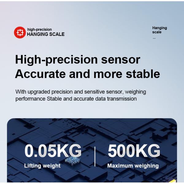 ABS Plastic Portable Crane Scale 500kg Digital Electronic Industrial Hanging Scale for Heavy Duty Industrial Applications