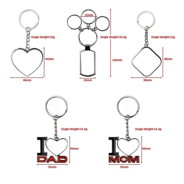 Mothers Day Gift Sublimation Blanks Photo Keyring Unique Gifts For Mom