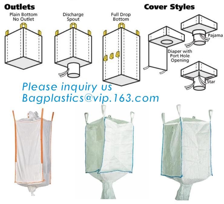 100% new fibc jumbo big bag 1 Ton PP Woven Jumbo Big Bags For Agriculture And Industrial Use,big bag/bulk bag/ fibc bag/