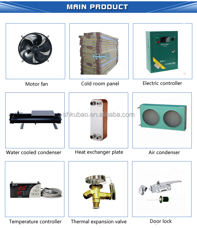 DD12  Hydrophilic aluminum fin air cooler evaporator coil with hinges Evaporator with expansion valve evaporator for cold room