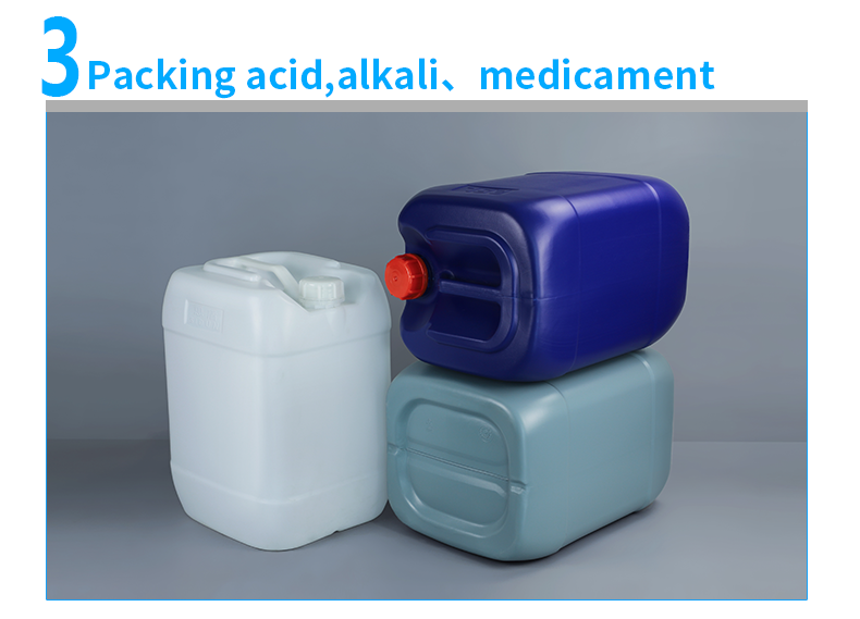 Rectangular 25 Liter Screw Top Plastic Drum 1.35KG ISO9001