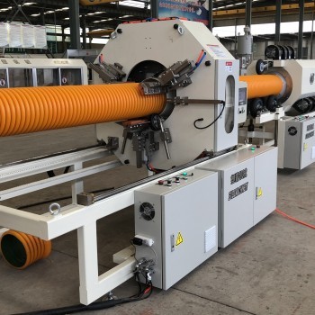 Plastic Corrugated Pipe Production Line Water Cooling For ID 90 - 600MM Drain Pipe