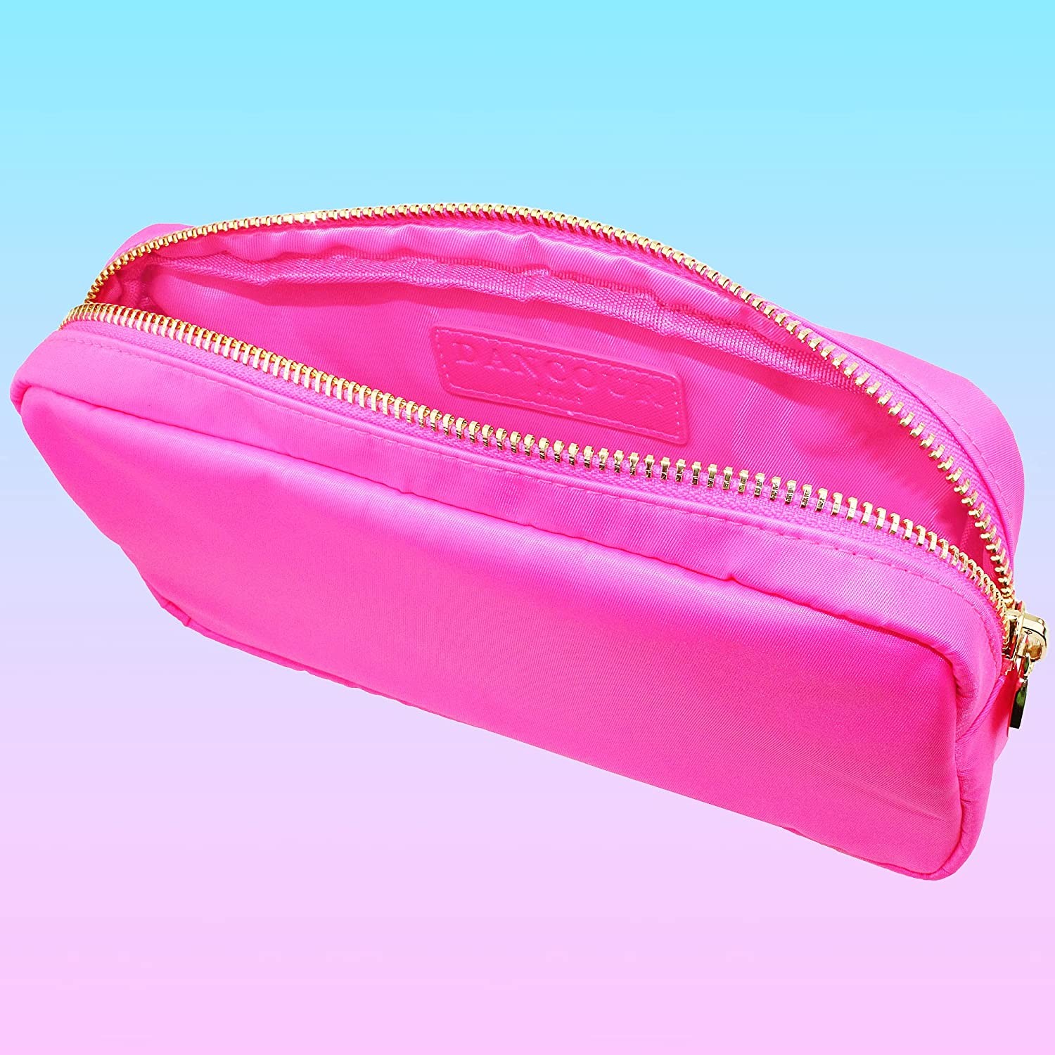 Large Makeup Bag - Travel Toiletry Bag For Women - Pink Makeup Bag - Large Makeup Pouch - Nylon Cosmetic Pouch Bag