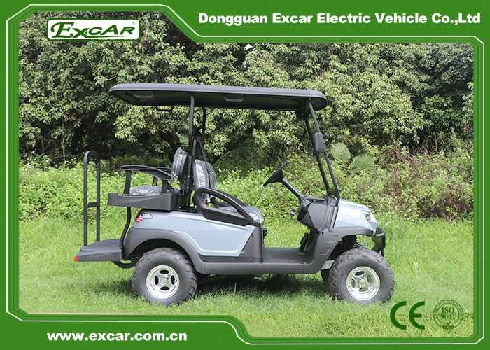 4 Seats Electric Golf Carts , Popular 48V Electric Golf Buggies With Caddle Plate