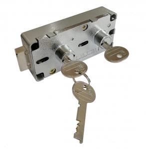 Quality UL Approval Iron Dual Key Door Lock , Dual Deadbolt Lock For Safe Boxes wholesale