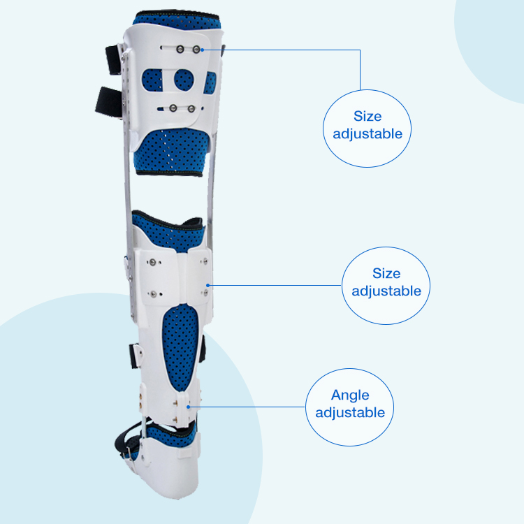 High Strength Lower Extremity Orthotics Adjustable Ankle And Lower Leg Brace