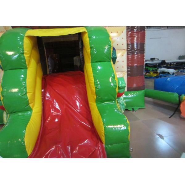 Custom Christmas Bounce House 4.8 X 5.3m , Commercial Inflatable Christmas House