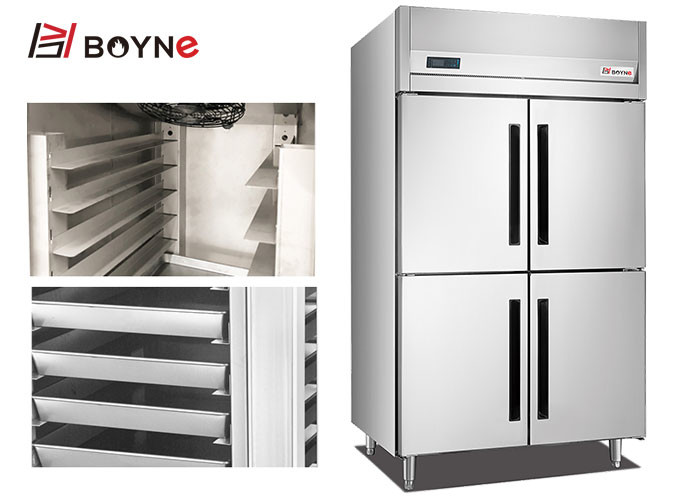 Restaurant Refrigerator Cabinet Stainless Steel 4 Door Insert Freezer