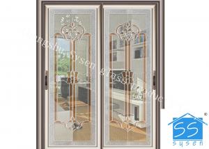 Quality Bevel Clear Sliding French Patio Doors , Safety French Glass Sliding Patio Doors wholesale