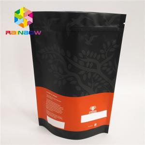Quality Resealable k Stand Up Coffee Pouches Bag For Food , Custom Size wholesale