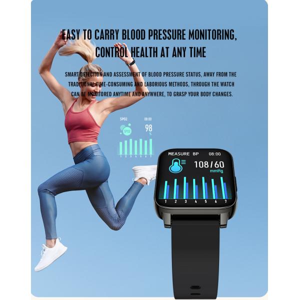 BLE 5.0 200mAH Bluetooth Android Smartwatch SMS Notification For Women