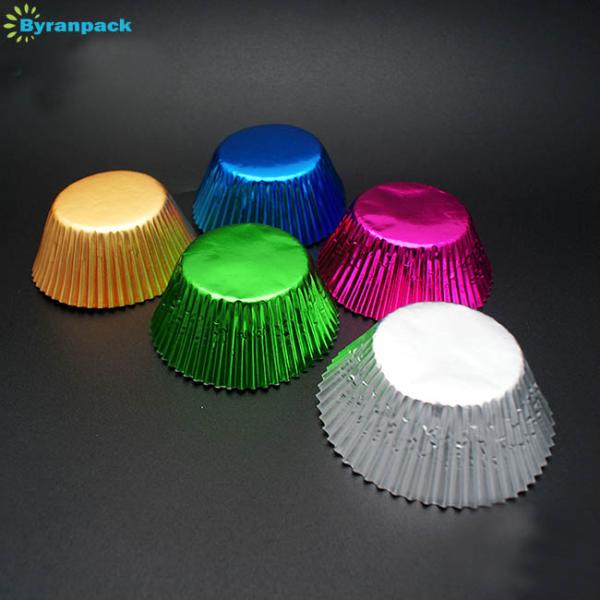 Colorful Muffin Foil Baking Cups / Personalized Aluminum Foil Cupcake Liners