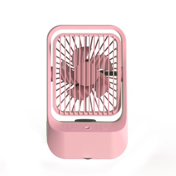 Lightweight Mini Rechargeable Table Fan With 1200mAh High Capacity Battery Hotel Use