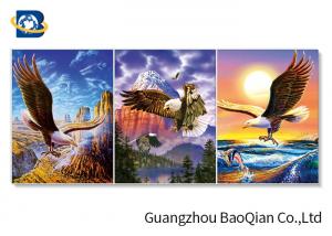 Quality 3d Animation 3d Pictures Natural Animation Of Flying Eagle For Indoor / Hotel Wall Poster wholesale