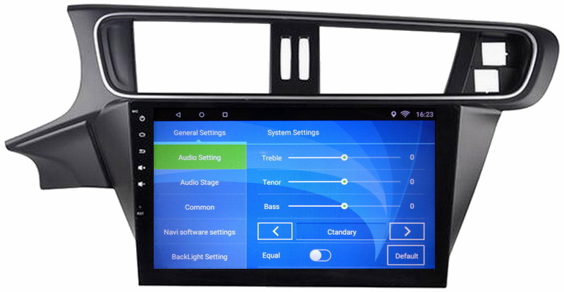 Ouchuangbo car multi media audio android 6.0 for Citroen C3-XR with Bgps luetooth connectivity, mobile phone hands-free