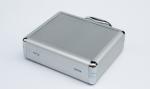 Silver Aluminum Small Cases With Inside Slot For Transport Easily 210*190*65mm