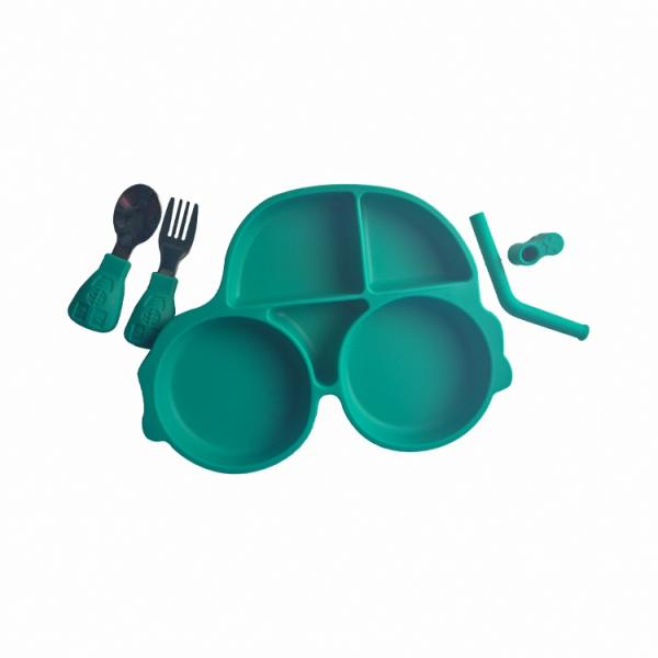 Baby Feeding Silicone Spoon Set Customized Car Shape Bpa Free