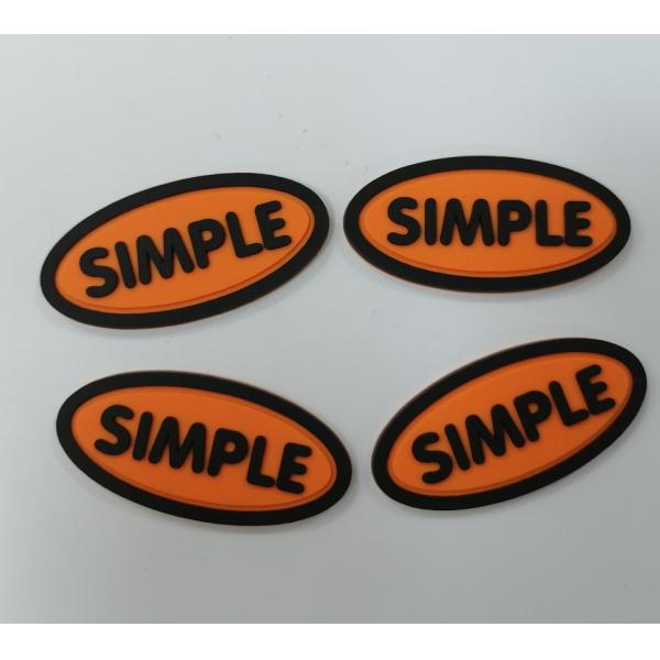 3M Reflective Embossed Custom Sew On Logo Patches Silicone Badge