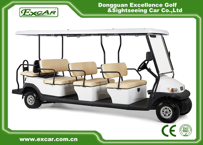 11 Seater Electric Sightseeing Car With Lithium / Lead Acid Battery