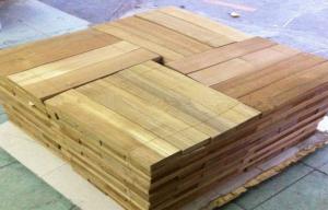 China Sliced Cut  Wood Flooring Veneer Sheet , Teak Wood Veneering 0.5 mm on sale