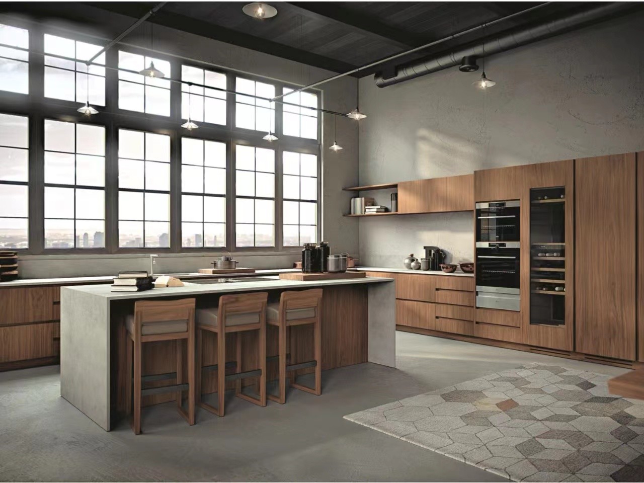Upper Modular Melamine Kitchen Cabinets Almirah Furniture