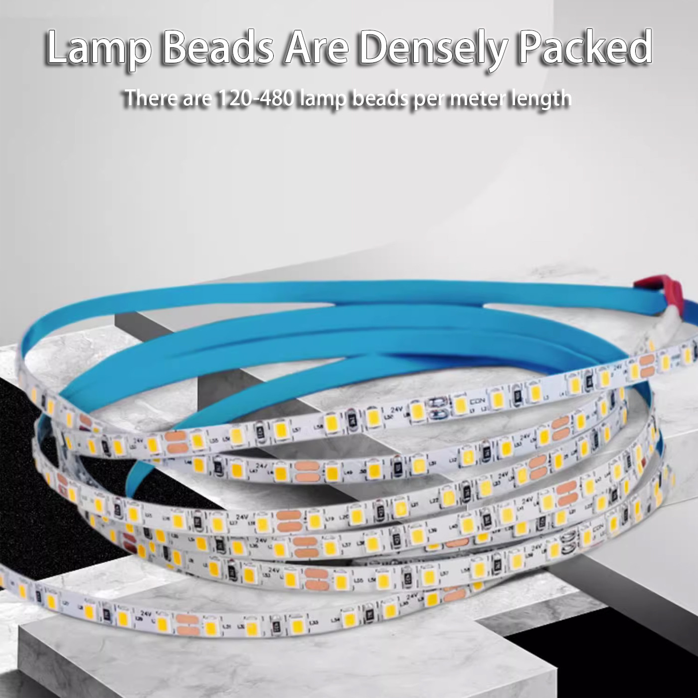 LED Low Voltage Light Strip 12v 24v 2700k 3500k 4500k 5000k Self-Adhesive Linear Light Strip