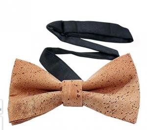 China Factory Wholesale Men's Cork Bow Tie Adjustable to fit neck sizes from Length 11 inches to 20 inches on sale