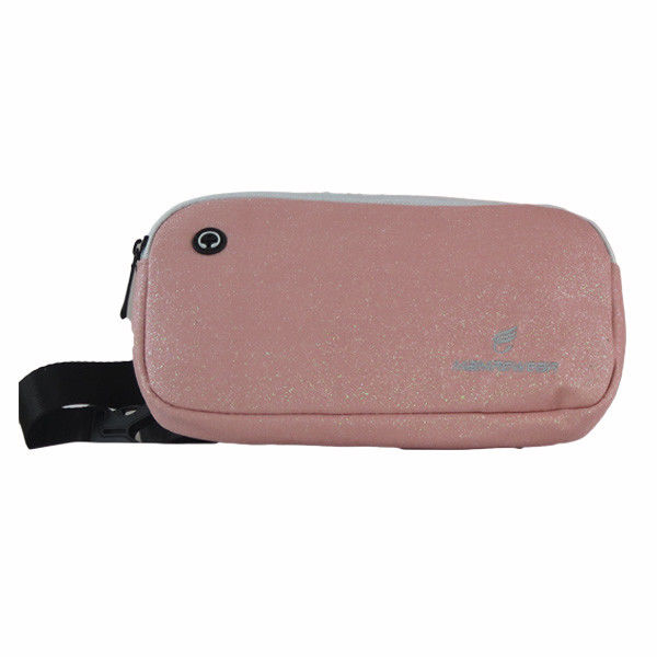 Rose Golden Shinny Fashion Sports Backpack With Embroidered Logo OEM/ODM