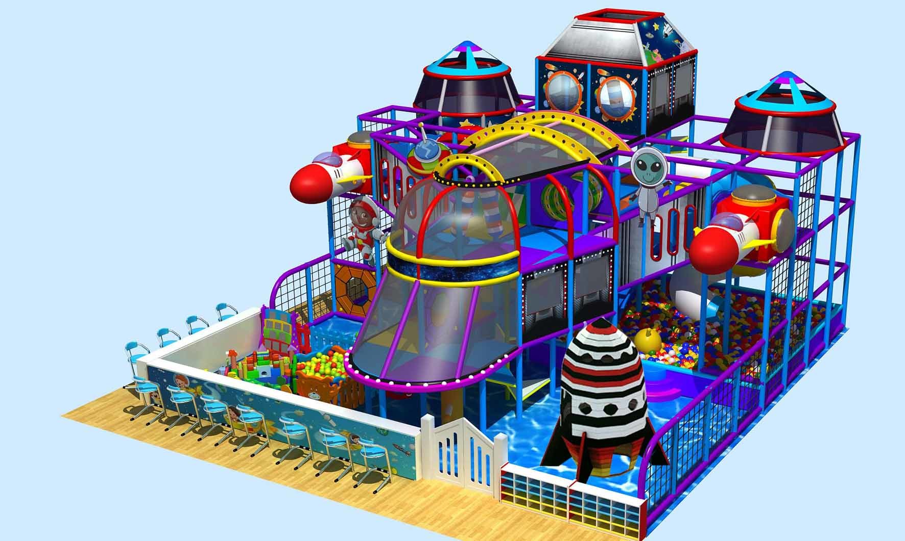 space theme indoor play land rocket indoor play area toddler indoor playhouse with slide