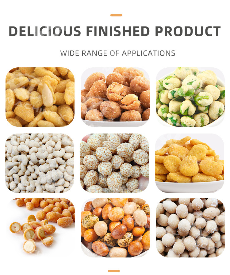 High Efficiency Customizable Japanese Peanut Coating And Baking Machine