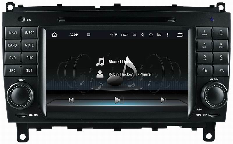 Ouchuangbo car radio dvd player android 7.1 system Mercedes Benz CLK W209 Benz CLS W219 with gps navi wifi SWC
