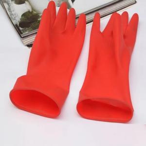China Kitchen Chemical Resistant Latex Gloves Toilet Cleaning 32CM Latex Free Gloves on sale